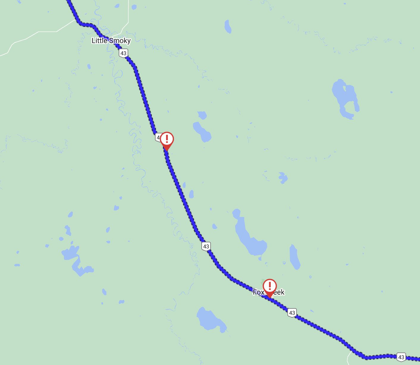 Highway 43 reopens between Fox Creek and Little Smoky ReachFM Peace